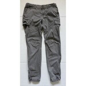Jetlag Garment Dye Men's Cargo Utility Pants Grey Size 33 Ankle Zip